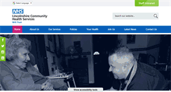 Desktop Screenshot of lincolnshirecommunityhealthservices.nhs.uk