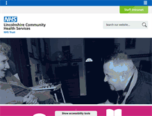 Tablet Screenshot of lincolnshirecommunityhealthservices.nhs.uk